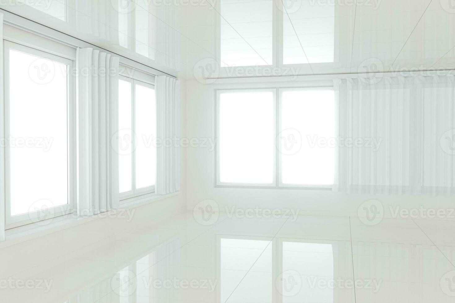 Empty room with white background,abstract conception,3d rendering. photo