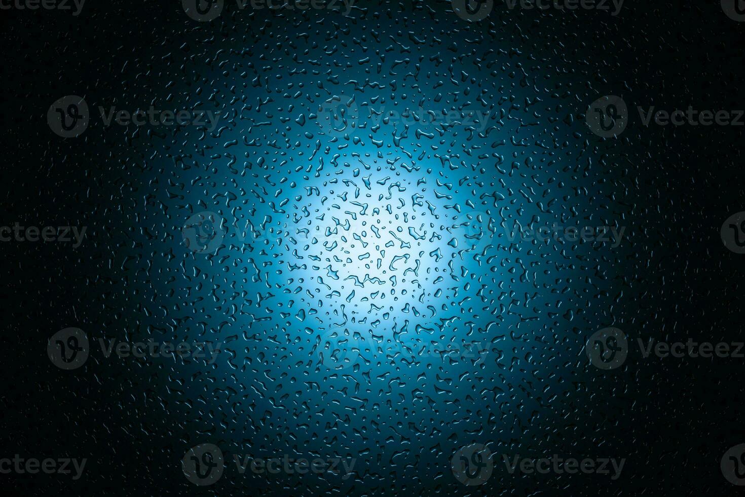 Glass with water drops on it, 3d rendering. photo