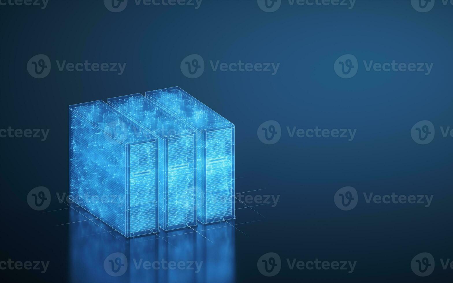 Cloud computing and information devices, 3d rendering. photo