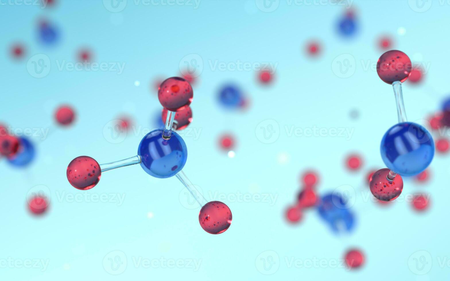 molécula estructura, biotecnología concepto, 3d representación. foto