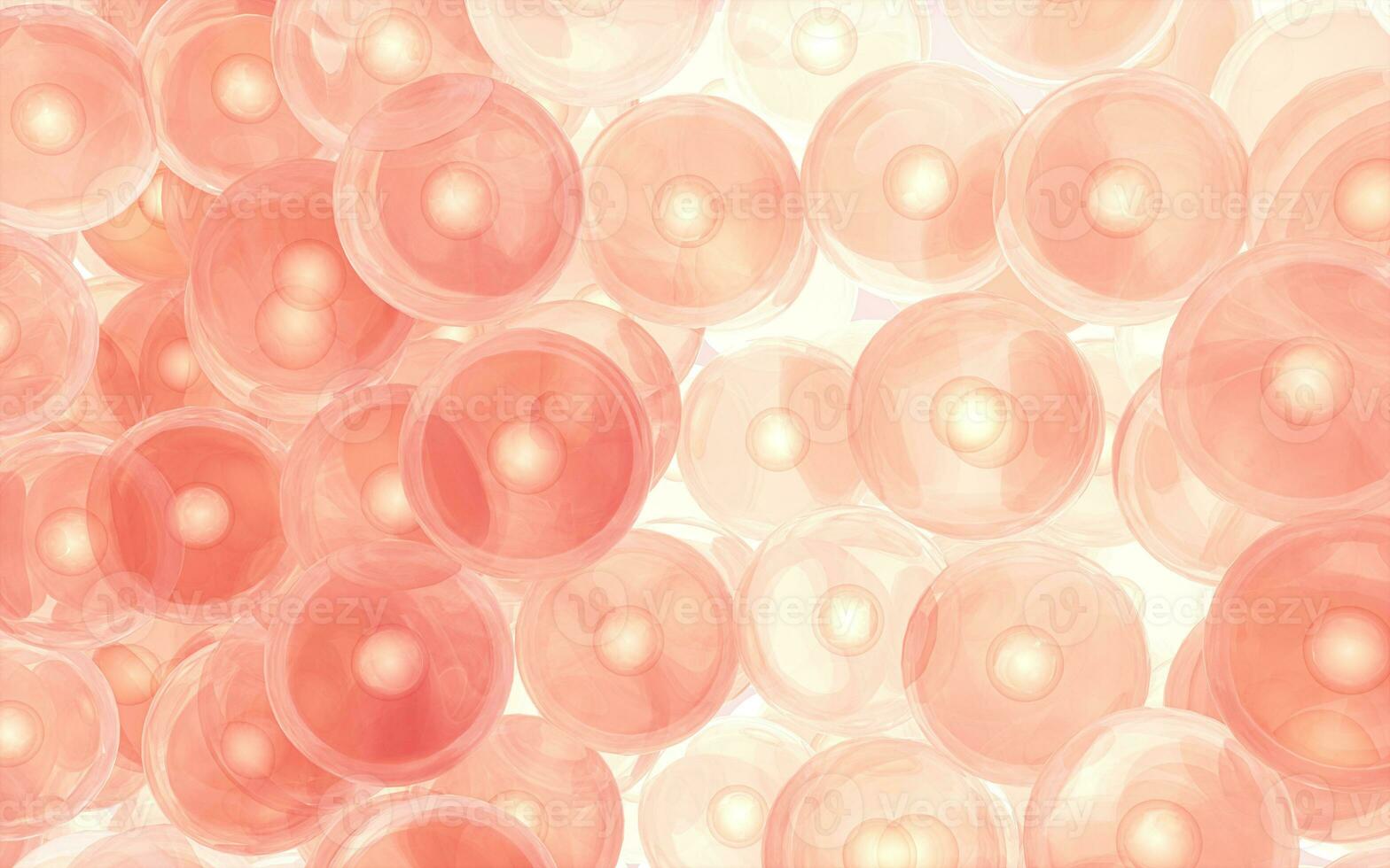 Cellular structure, biology concept, 3d rendering. photo