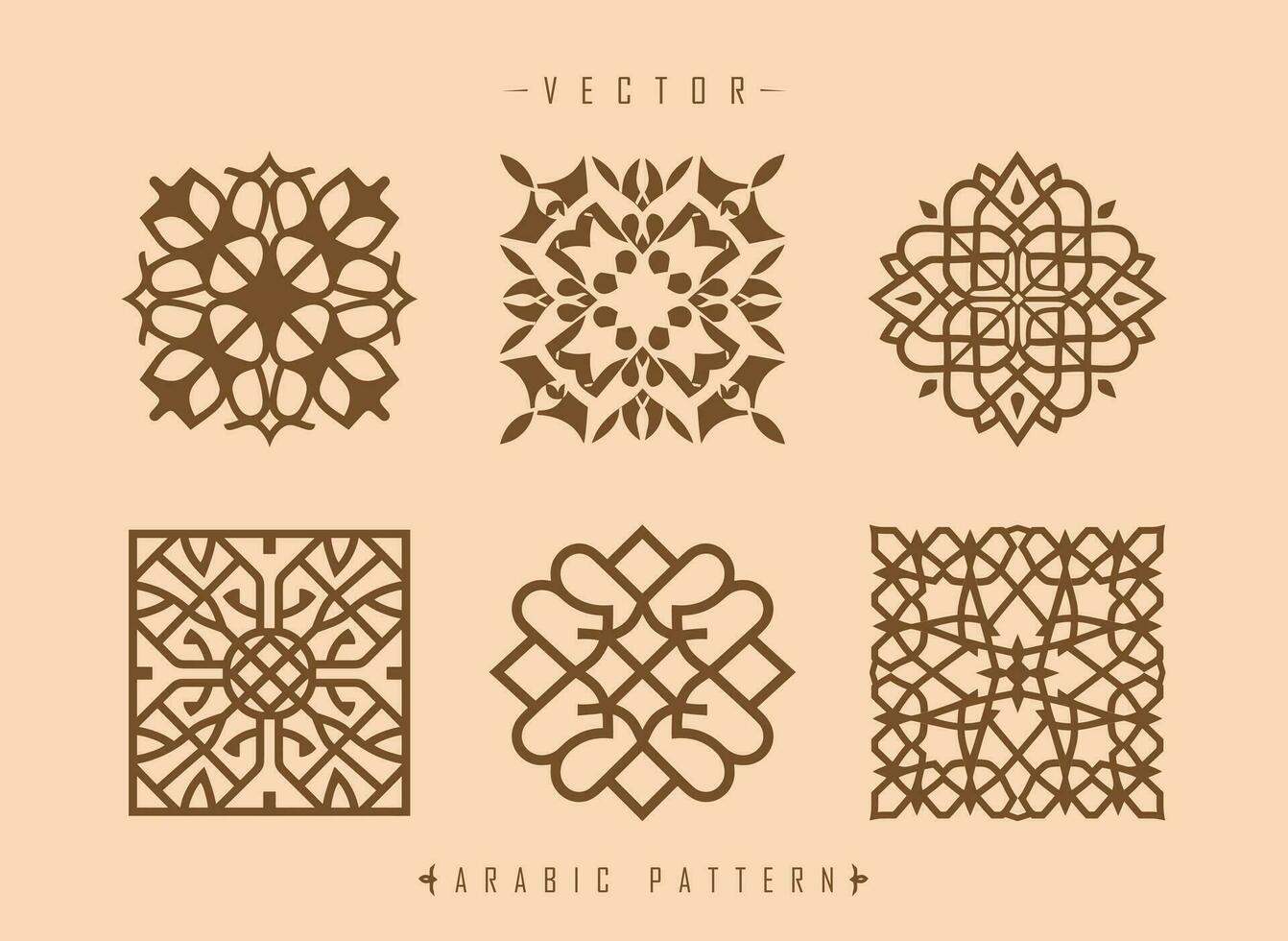 arabic pattern art middle eastern style pattern vector