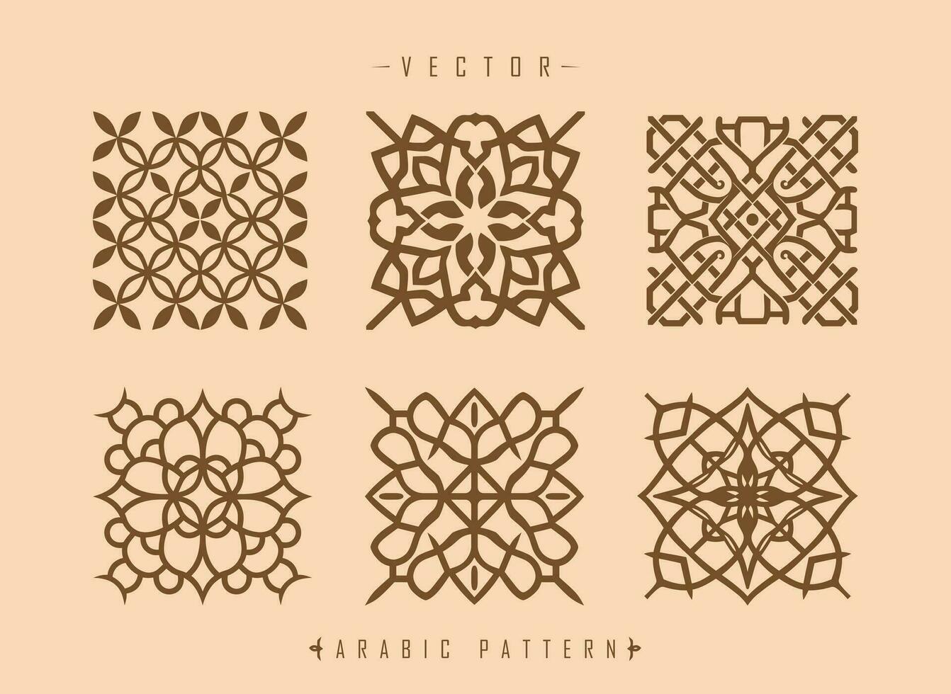 arabic pattern art middle eastern style pattern vector