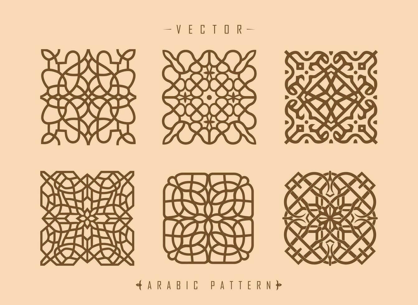 arabic pattern art middle eastern style pattern vector
