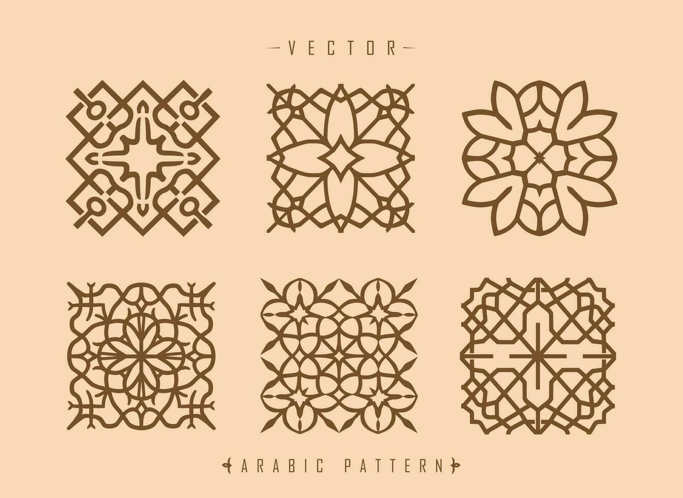 arabic pattern art middle eastern style pattern vector