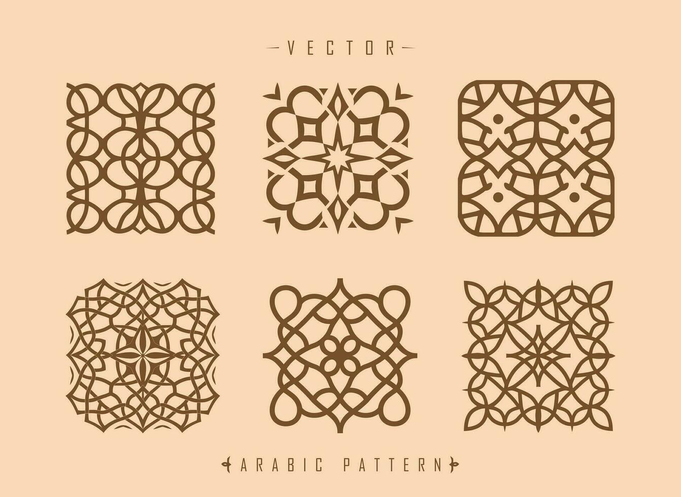 arabic pattern art middle eastern style pattern vector