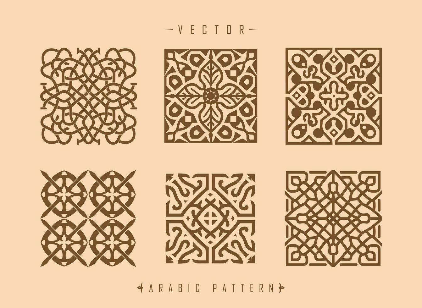 arabic pattern art middle eastern style pattern vector