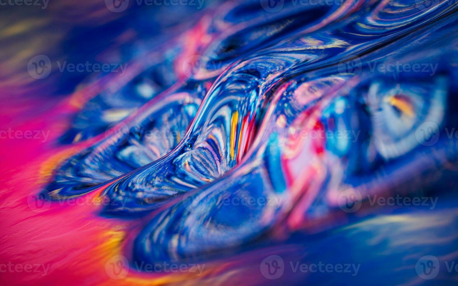 Abstract flowing liquid, 3d rendering. photo