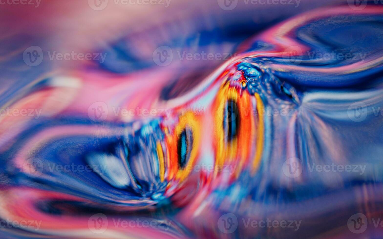 Abstract flowing liquid, 3d rendering. photo