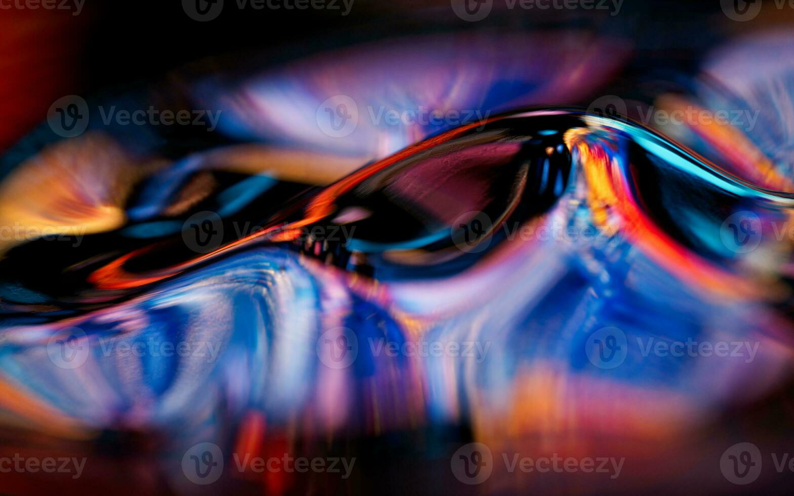 Abstract flowing liquid, 3d rendering. photo