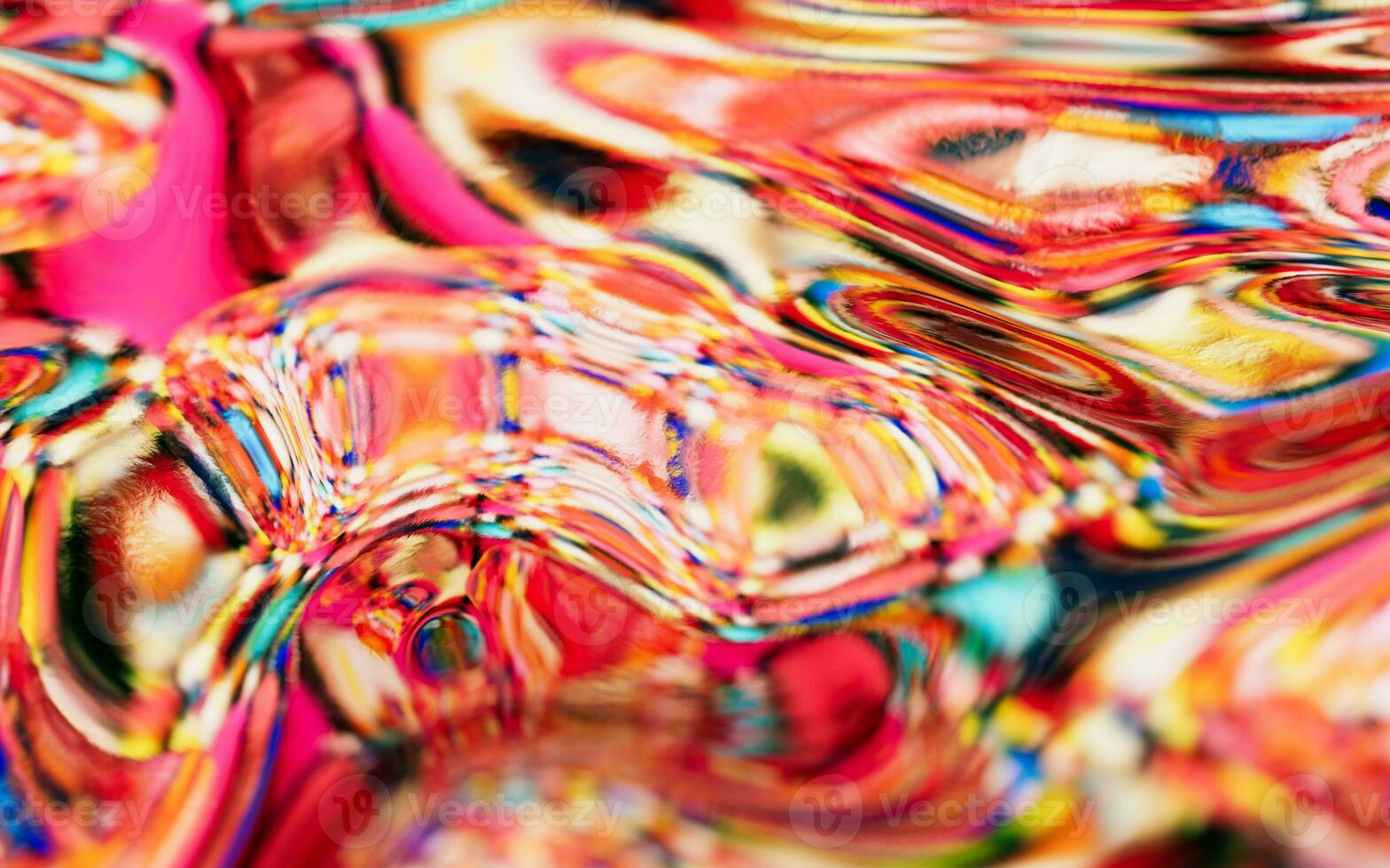 Abstract flowing liquid, 3d rendering. photo