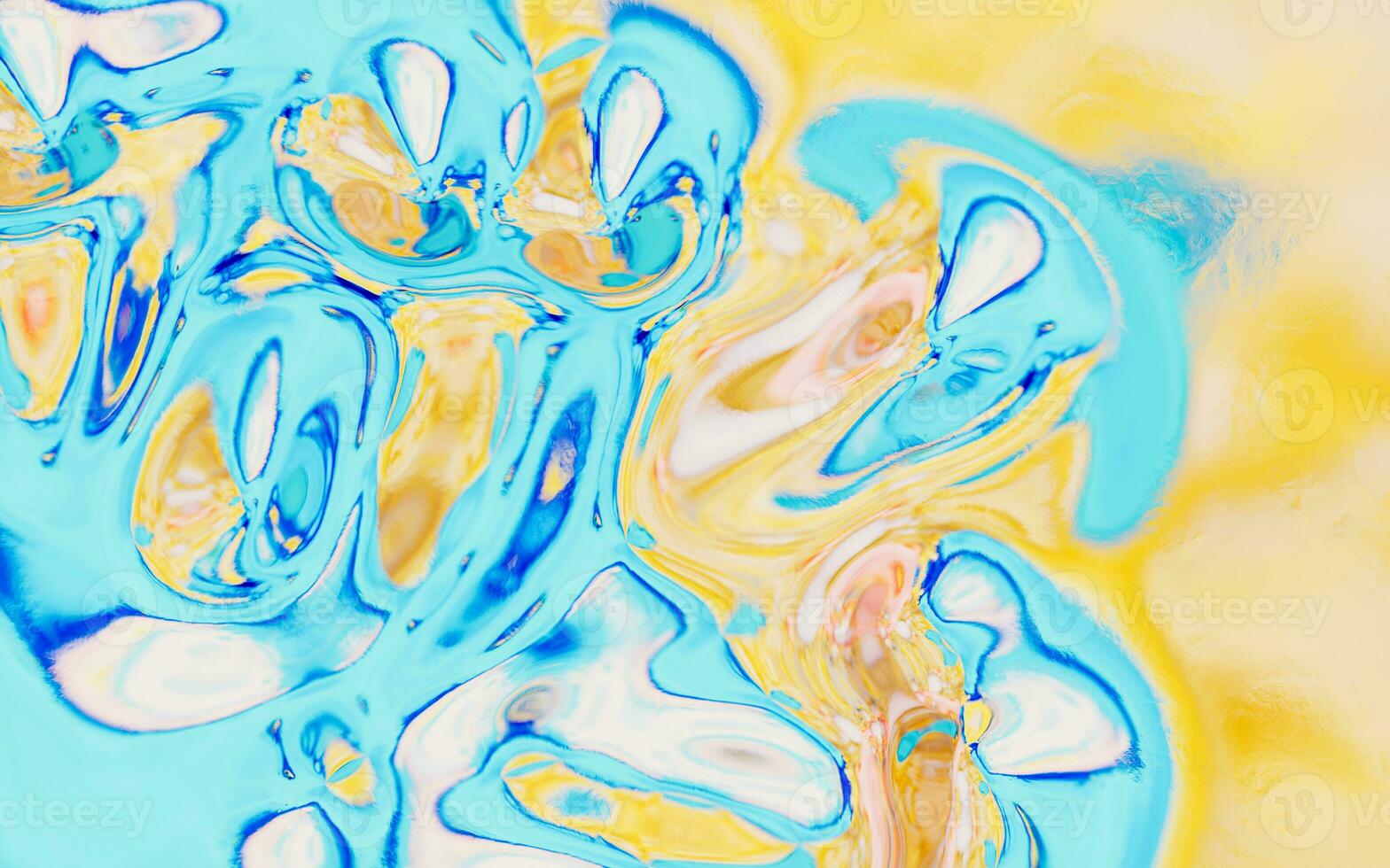 Abstract flowing liquid, 3d rendering. photo