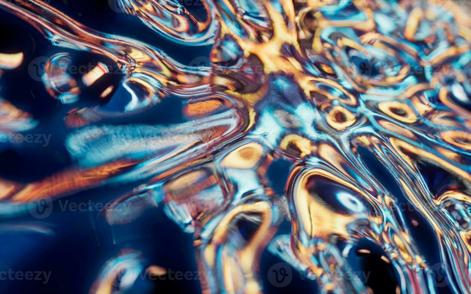 Abstract flowing liquid, 3d rendering. photo