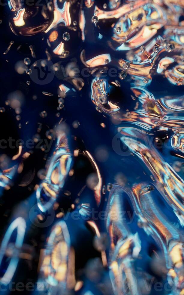 Abstract flowing liquid, 3d rendering. photo