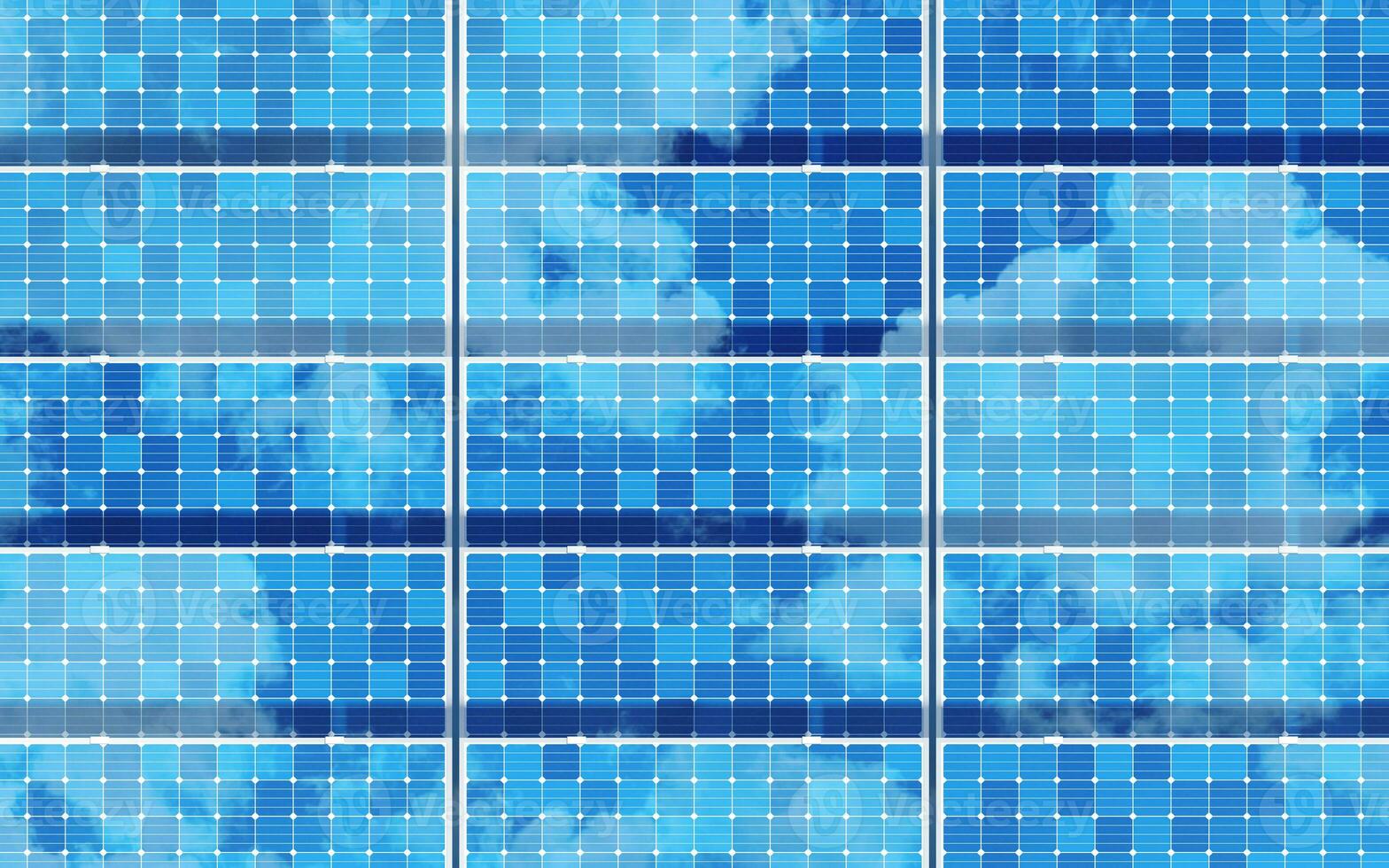 Solar panel, solar energy, 3d rendering. photo