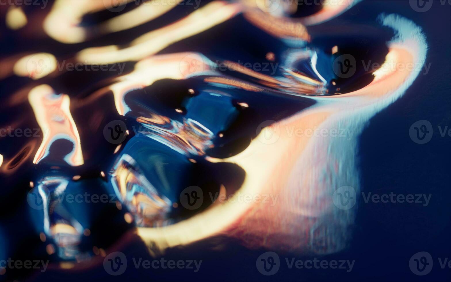 Abstract flowing liquid, 3d rendering. photo