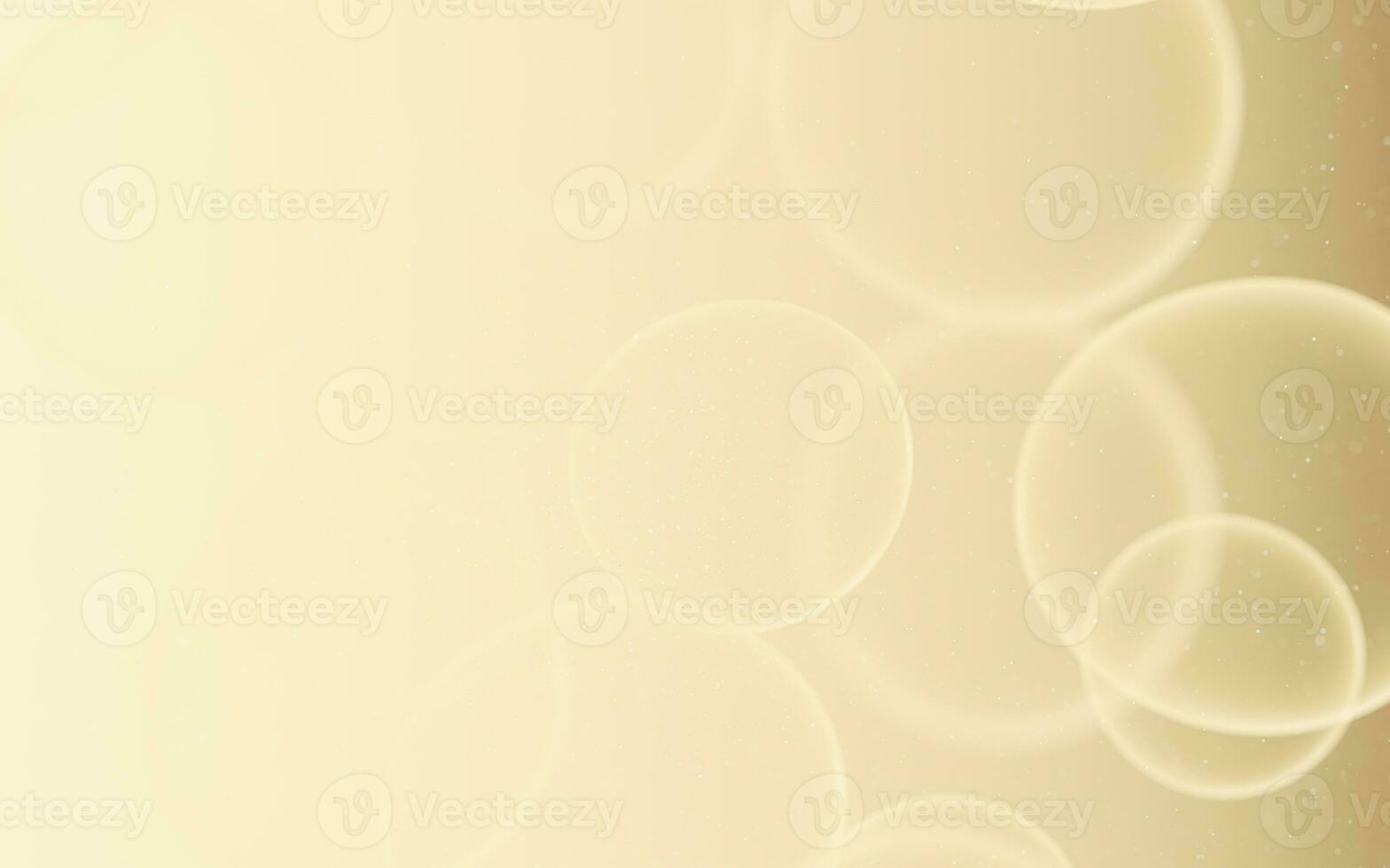 Golden transparent bubble background, 3d rendering. photo