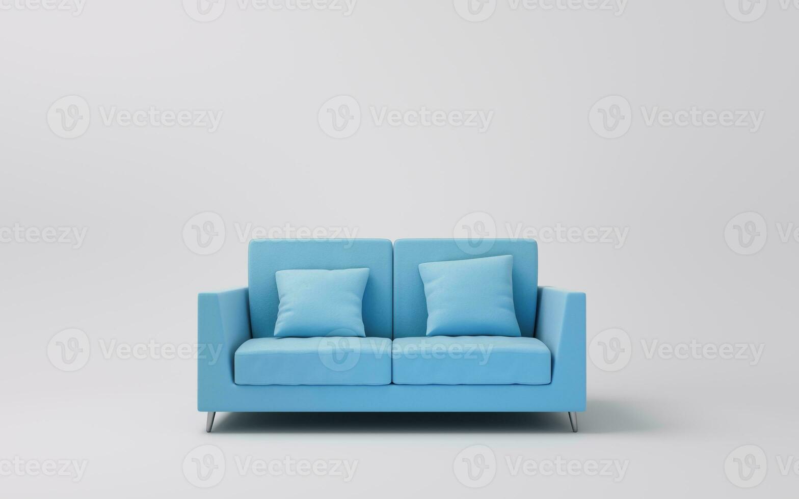 Sofa with white background, 3d rendering. photo