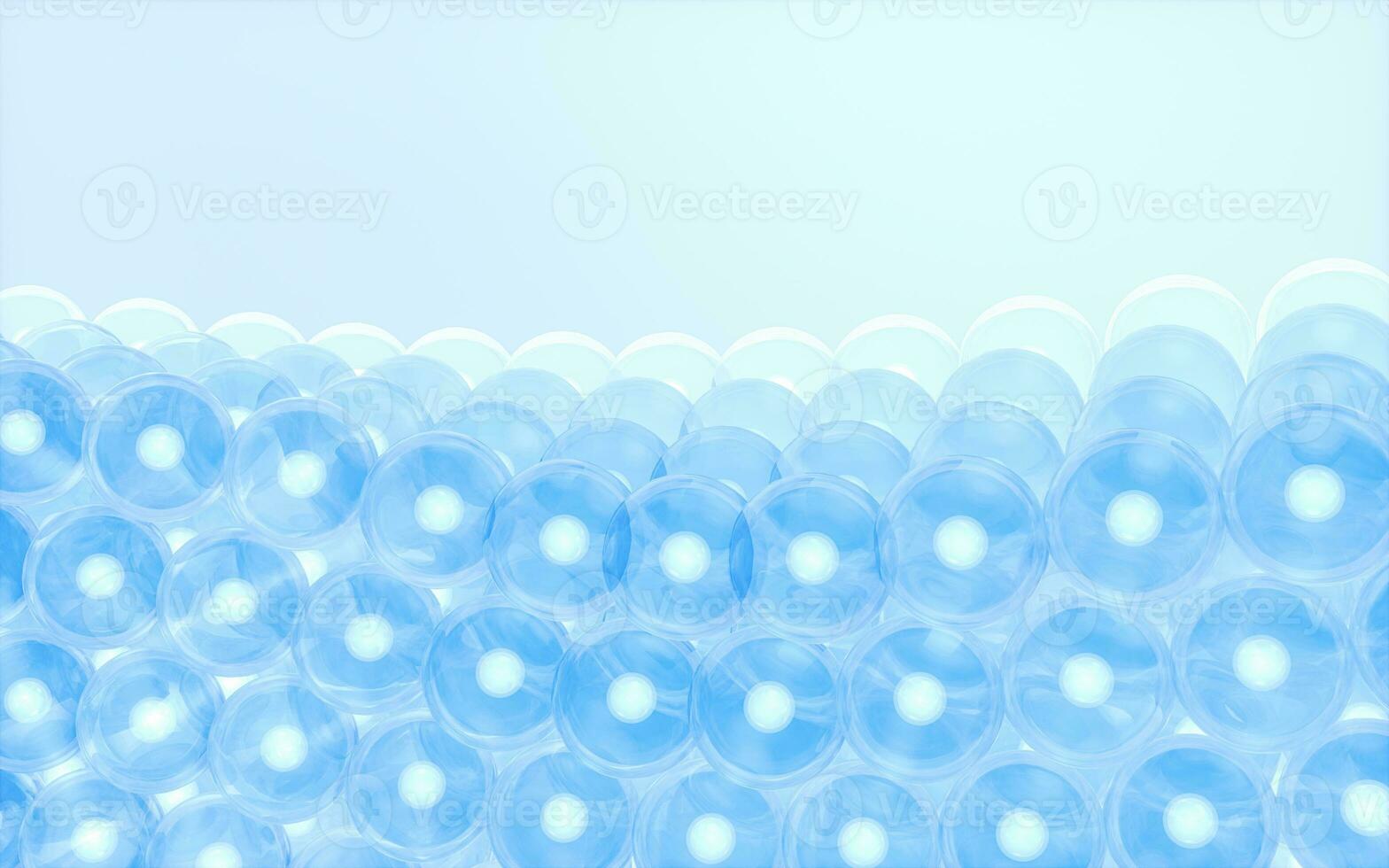 Cellular structure, biology concept, 3d rendering. photo