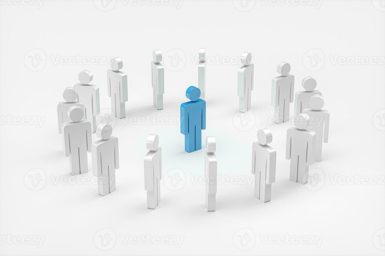 People models, business team concept, 3d rendering. photo