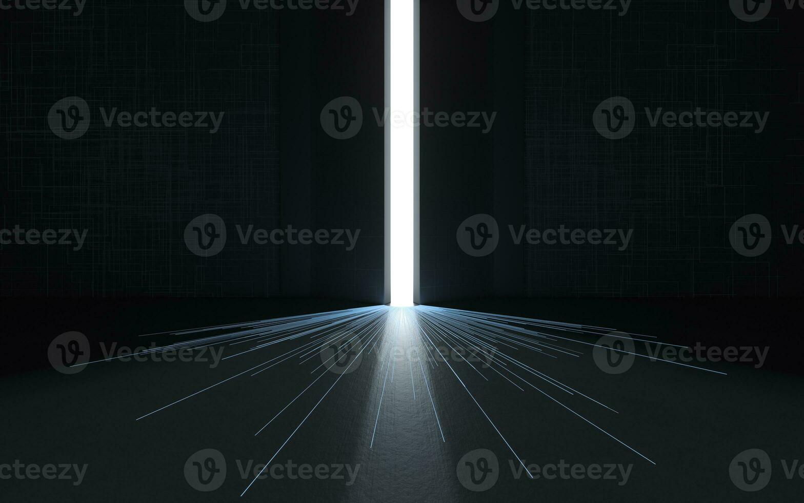 Open the door, success and hope, 3d rendering. photo