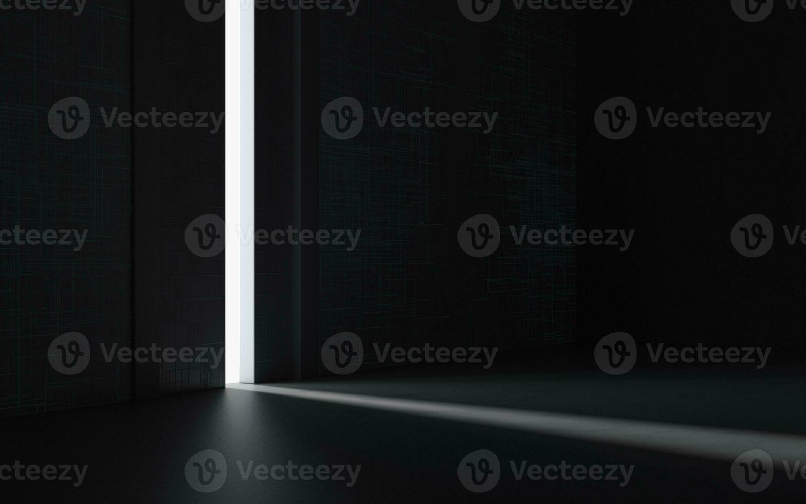 Open the door, success and hope, 3d rendering. photo