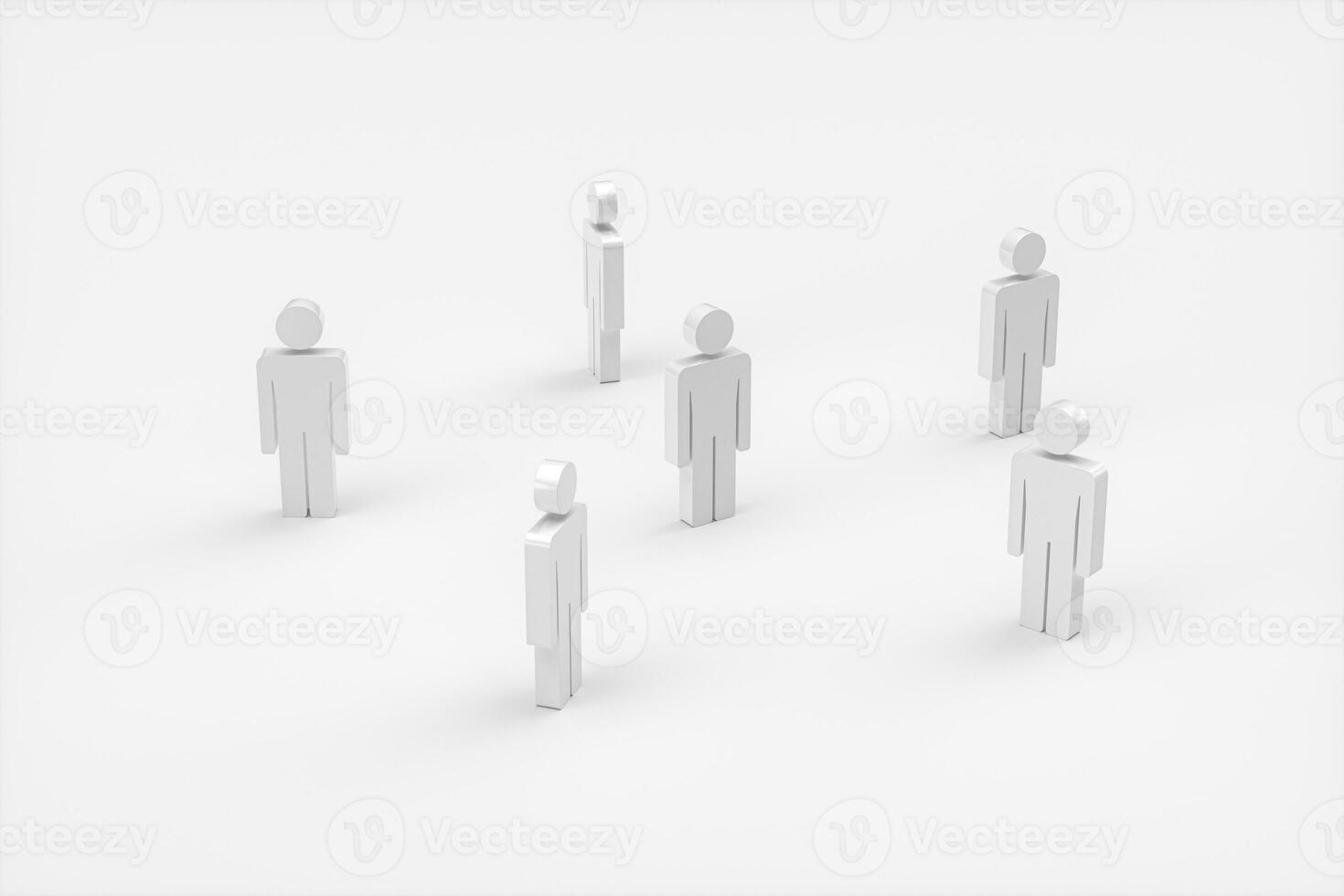 People models, business team concept, 3d rendering. photo