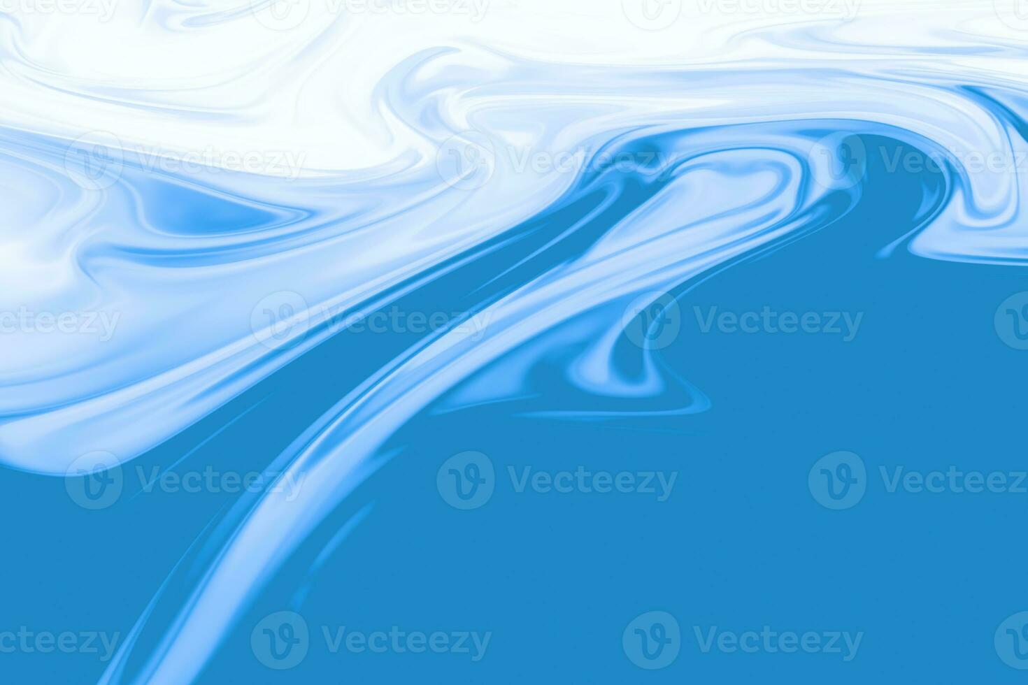 Blue smooth wavy background, 3d rendering. photo