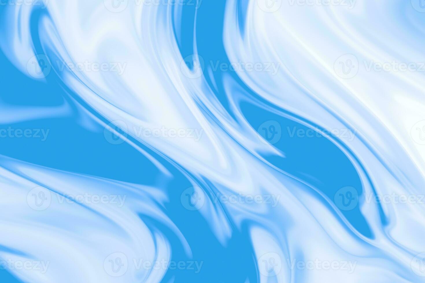 Blue smooth wavy background, 3d rendering. photo