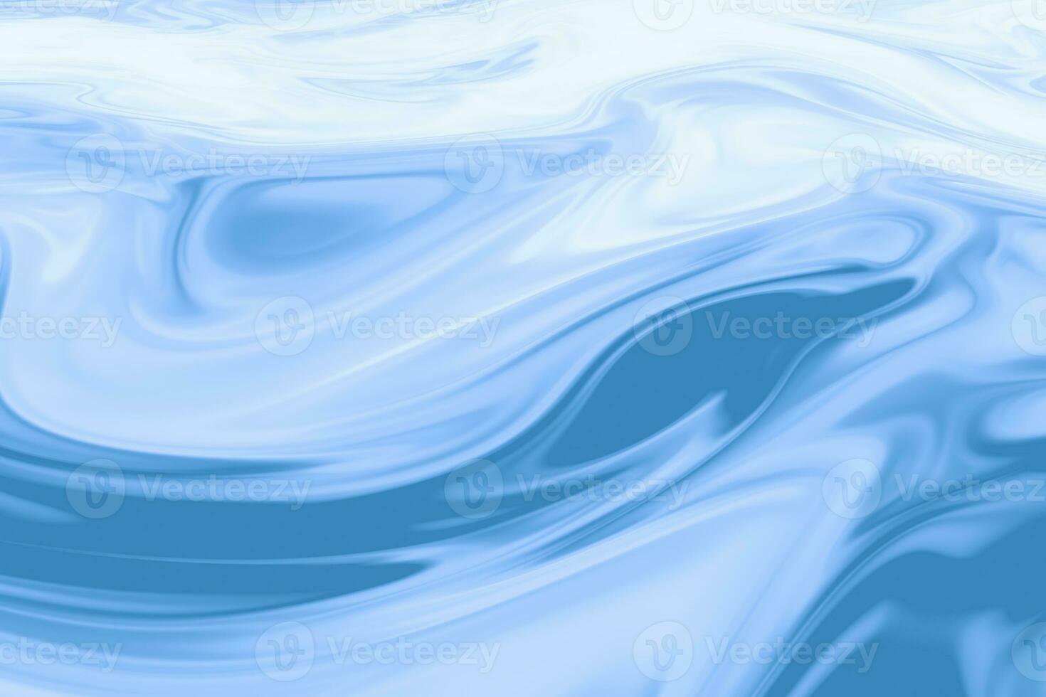 Blue smooth wavy background, 3d rendering. photo