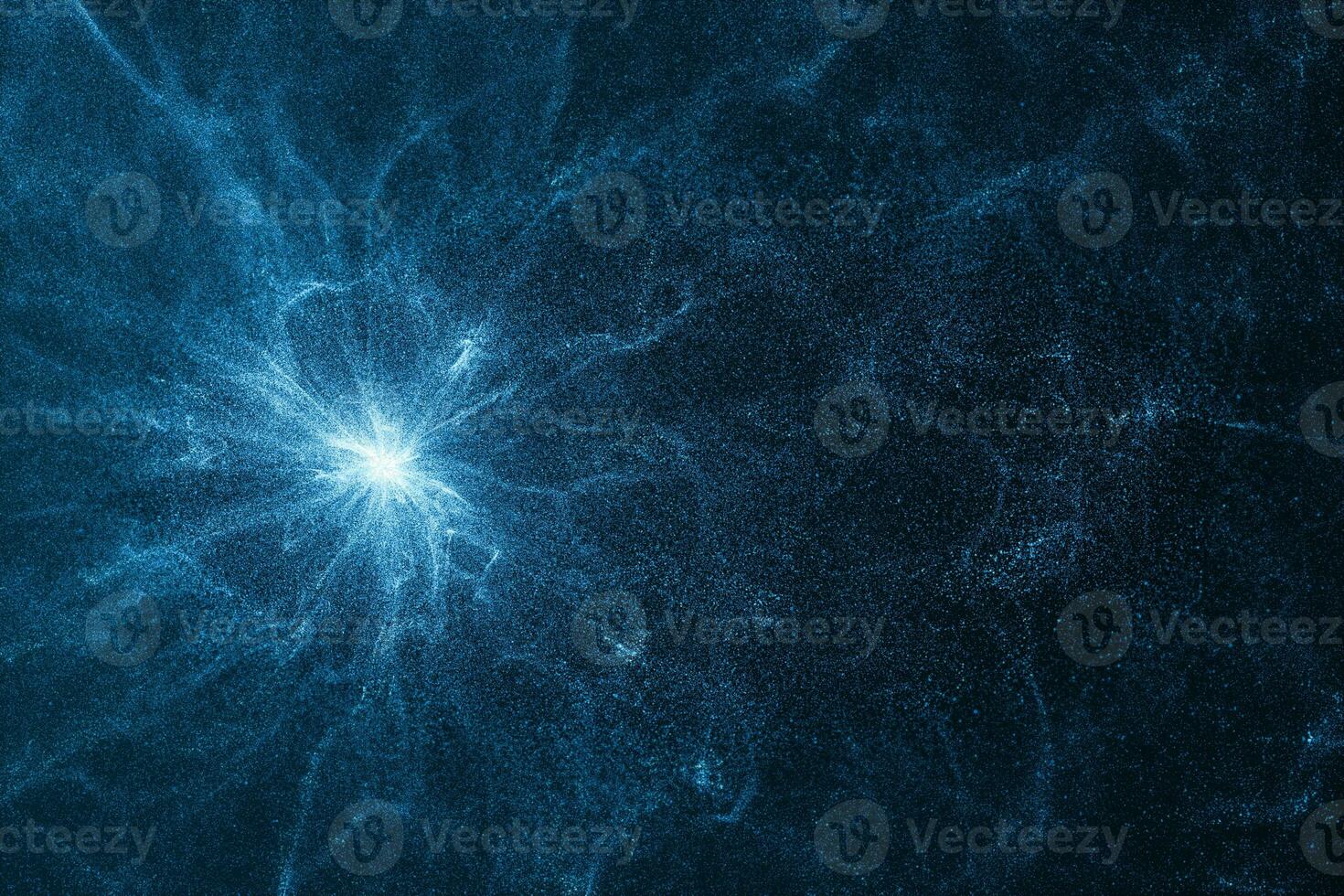 Blue glowing flames, fantasy wave pattern, 3d rendering. photo