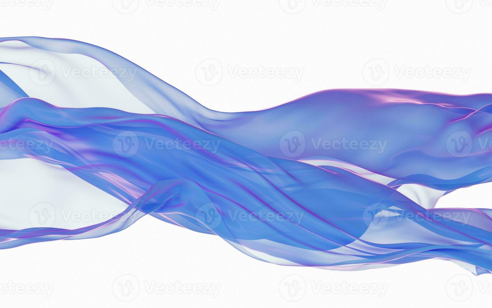 Purple and pink silk clothes flying with white background, 3d rendering. photo
