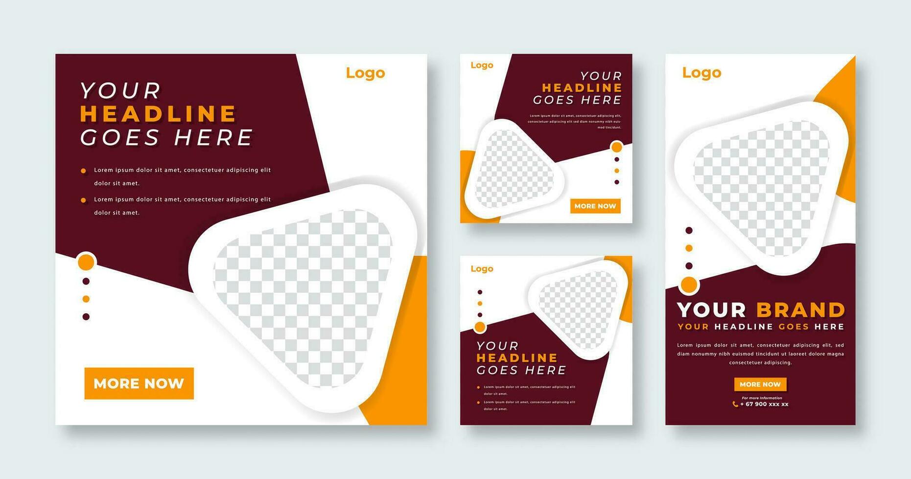 Unique Modern Social Media Post for Online Marketing Promotion Banner, Story and Web Internet Ads Flyer vector