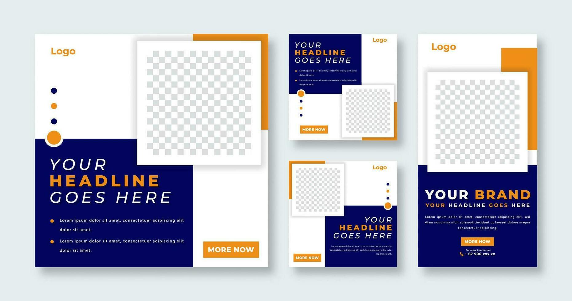 Unique Modern Social Media Post for Online Marketing Promotion Banner, Story and Web Internet Ads Flyer vector