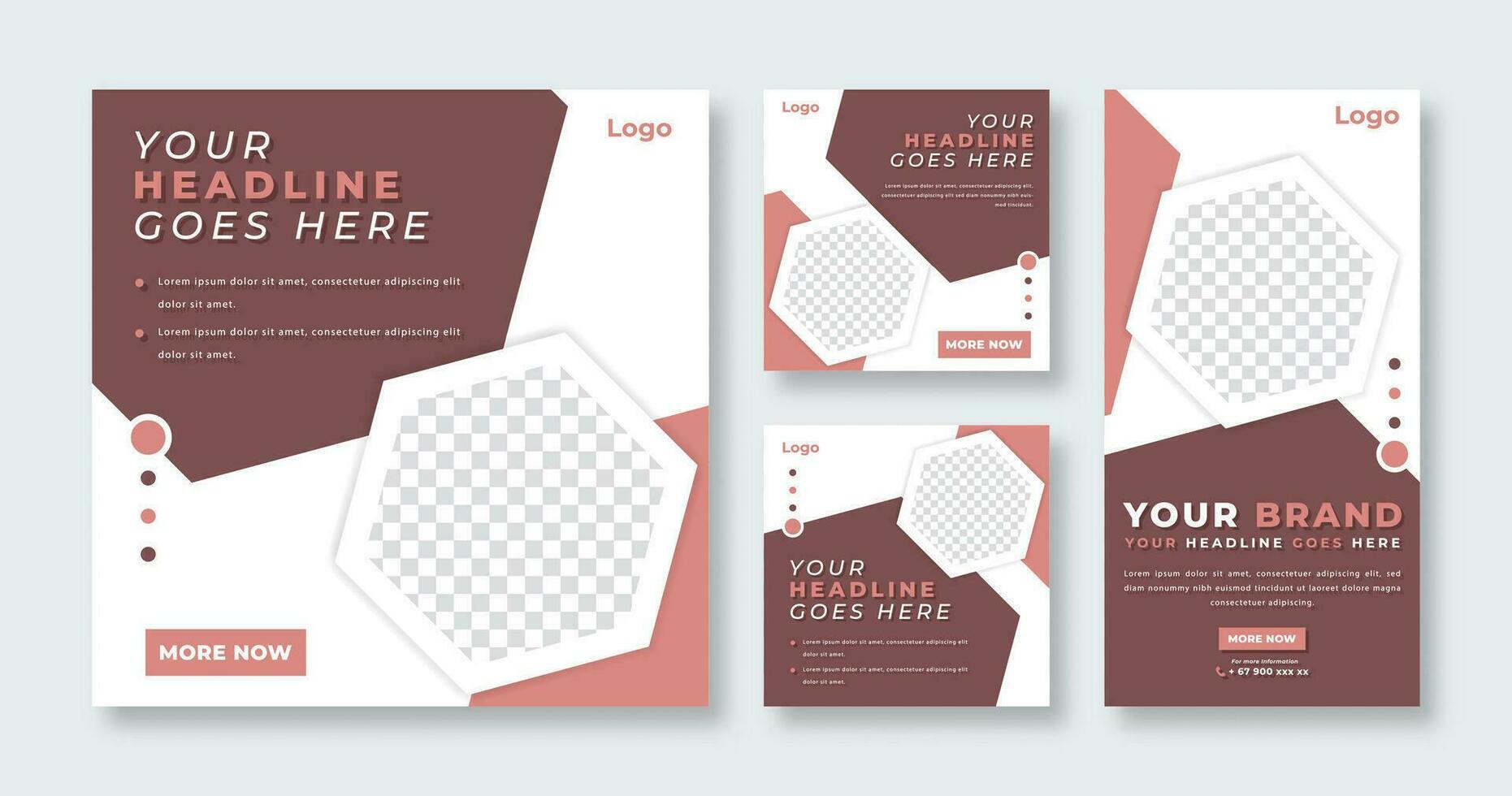 Unique Modern Social Media Post for Online Marketing Promotion Banner, Story and Web Internet Ads Flyer vector