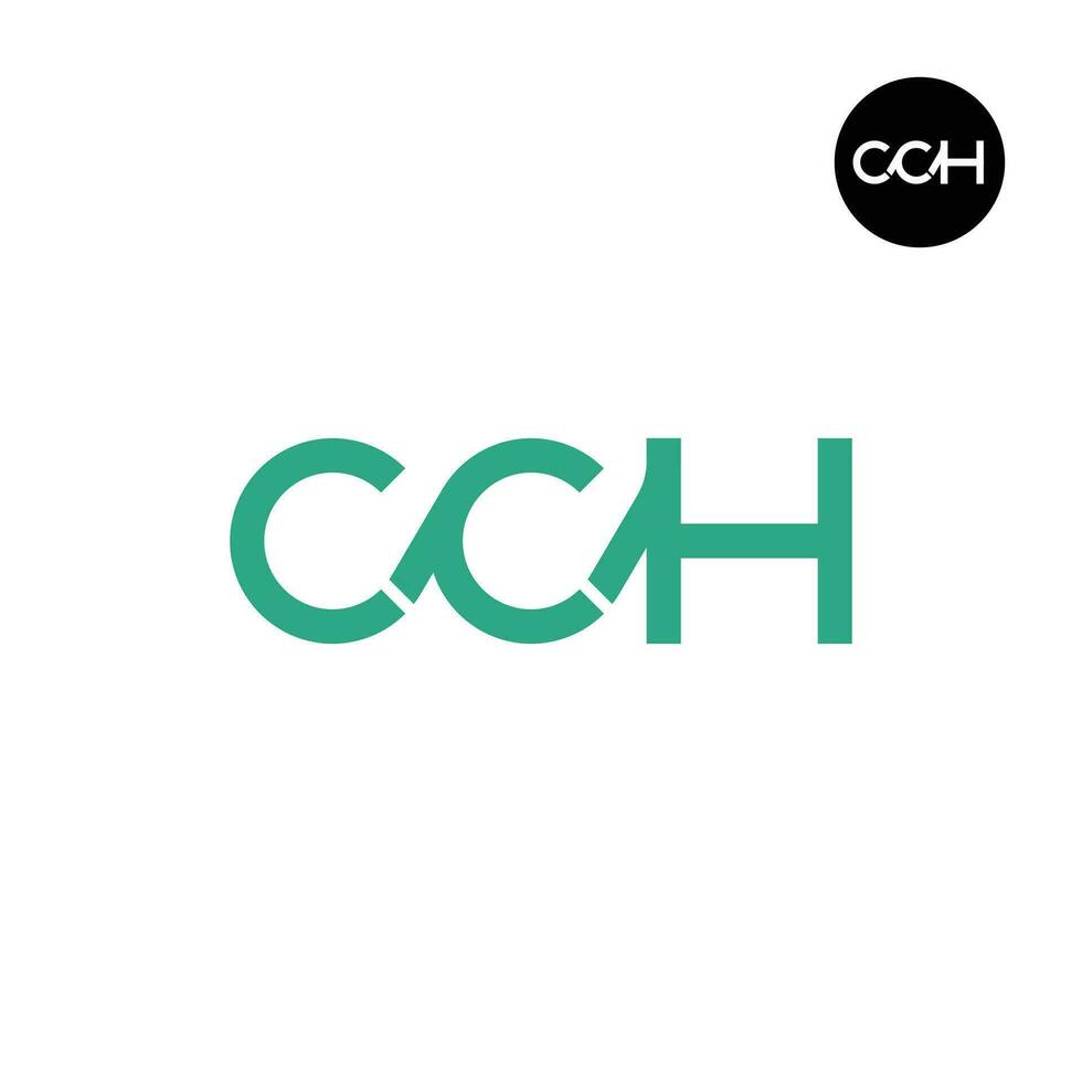 Letter CCH Monogram Logo Design vector