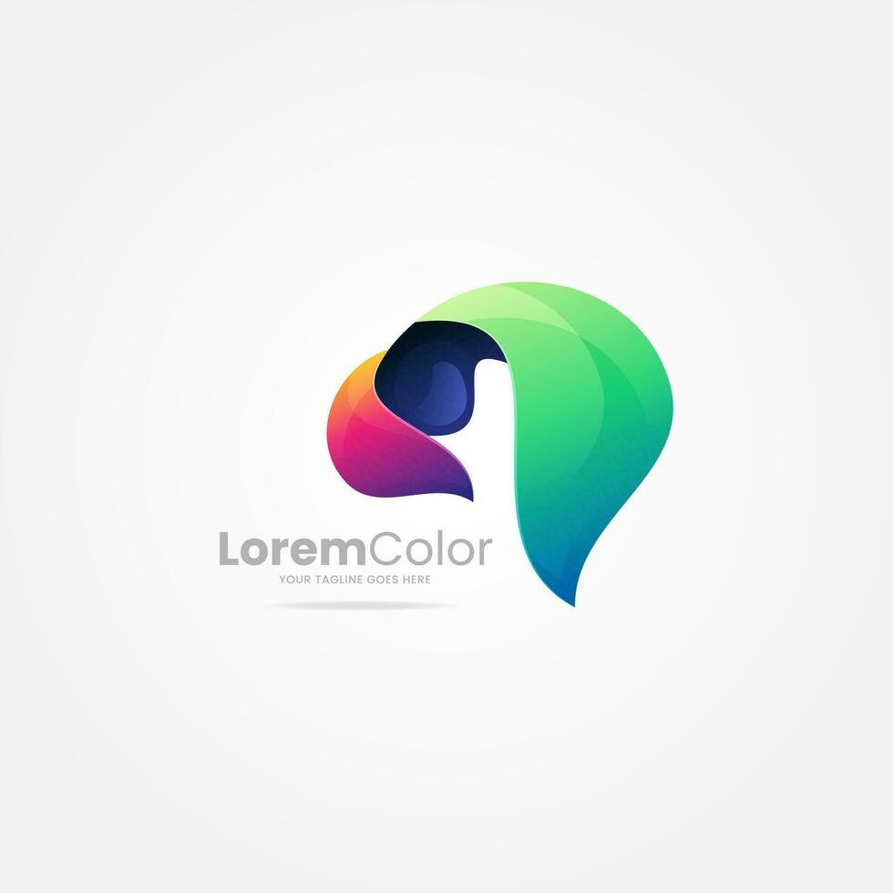 Logo design colorful vector illustration