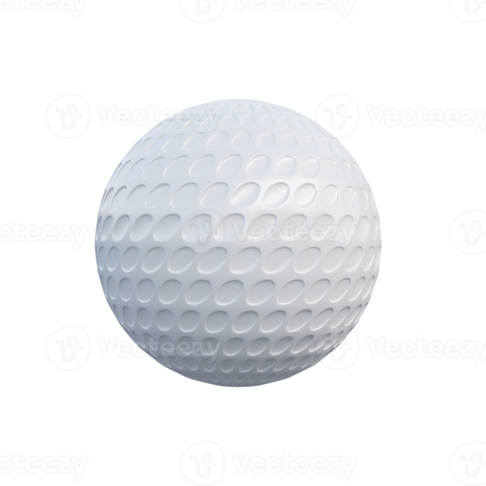 golf ball 3d illustration or 3d golf sports ball icon png