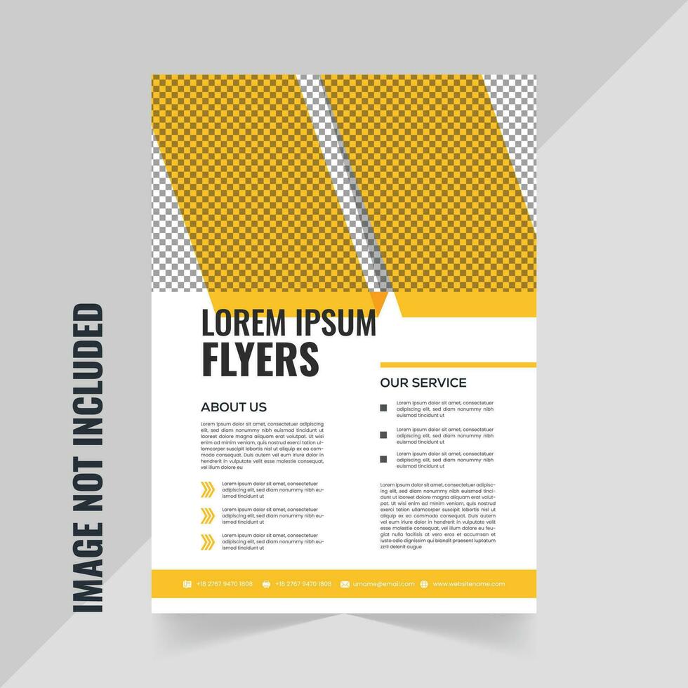 Modern Gold Color Business Flyer Templates for Effective Marketing vector