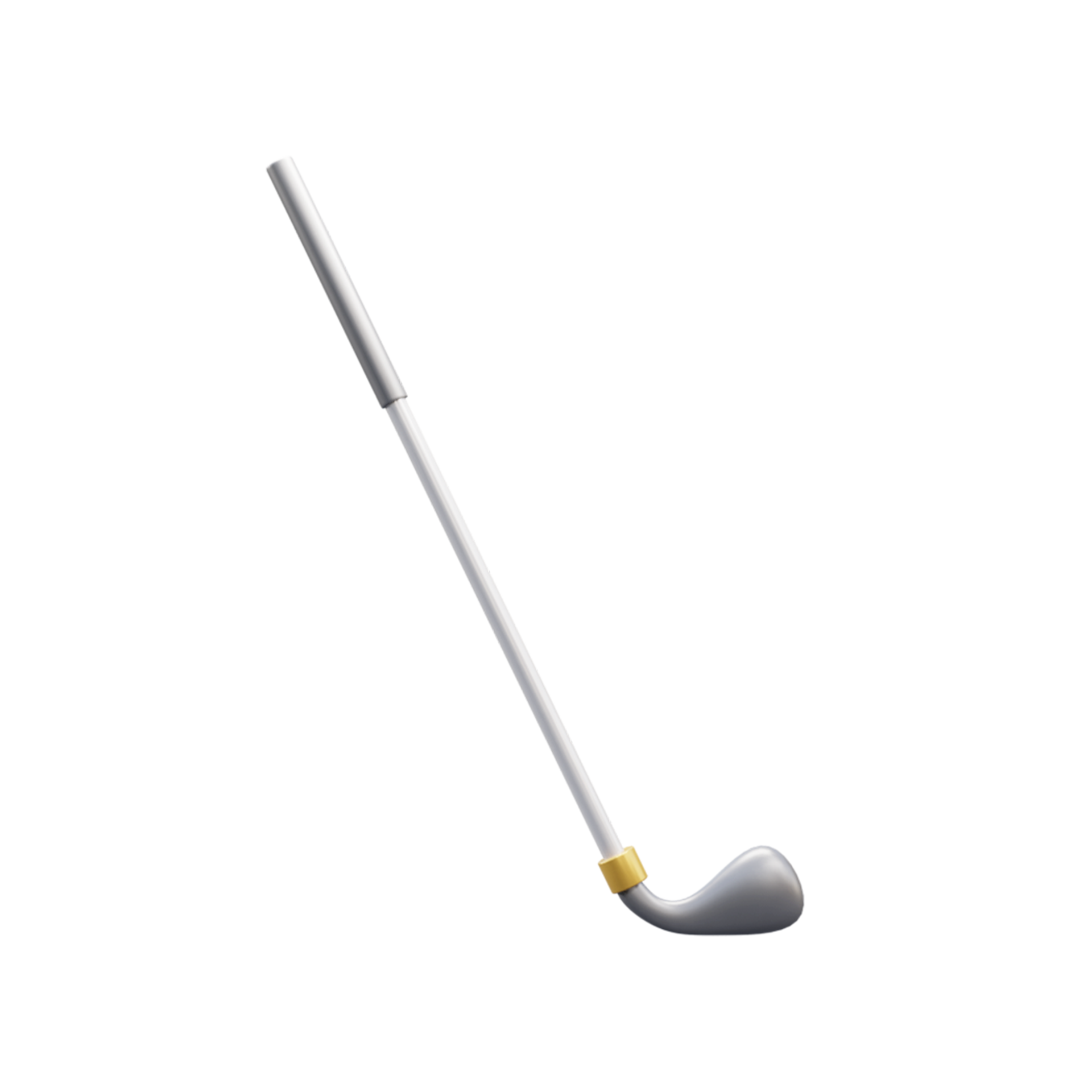 golf stick icon 3d illustration or 3d golf stick 3d illustration icon