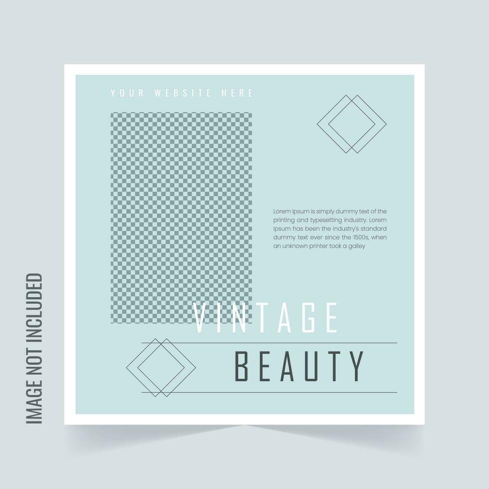 Customizable Modern Vector Beauty Cosmetics Social Media Post