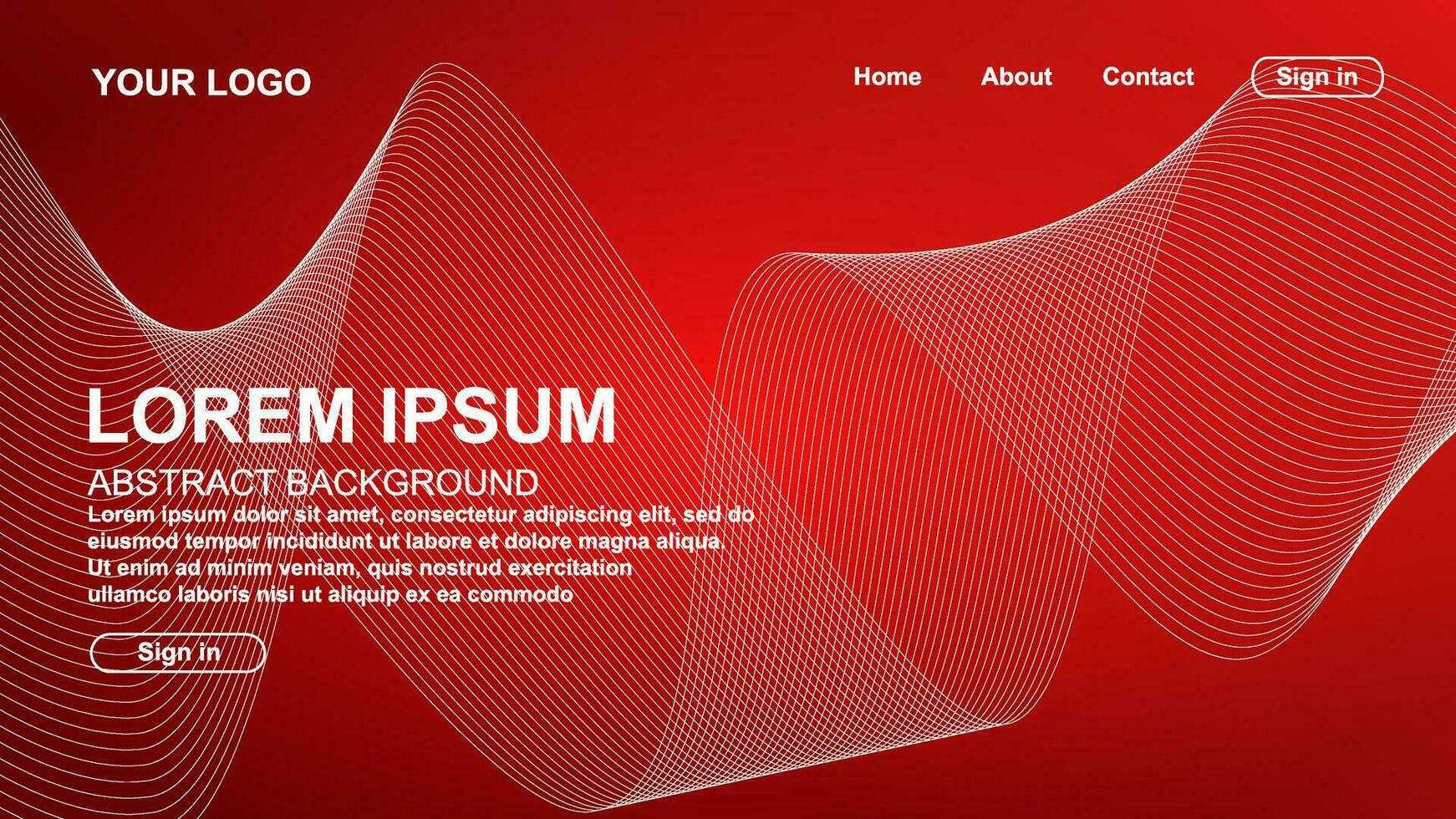 Abstract background modern design. Landing Page. Template for website or app. Vector. vector