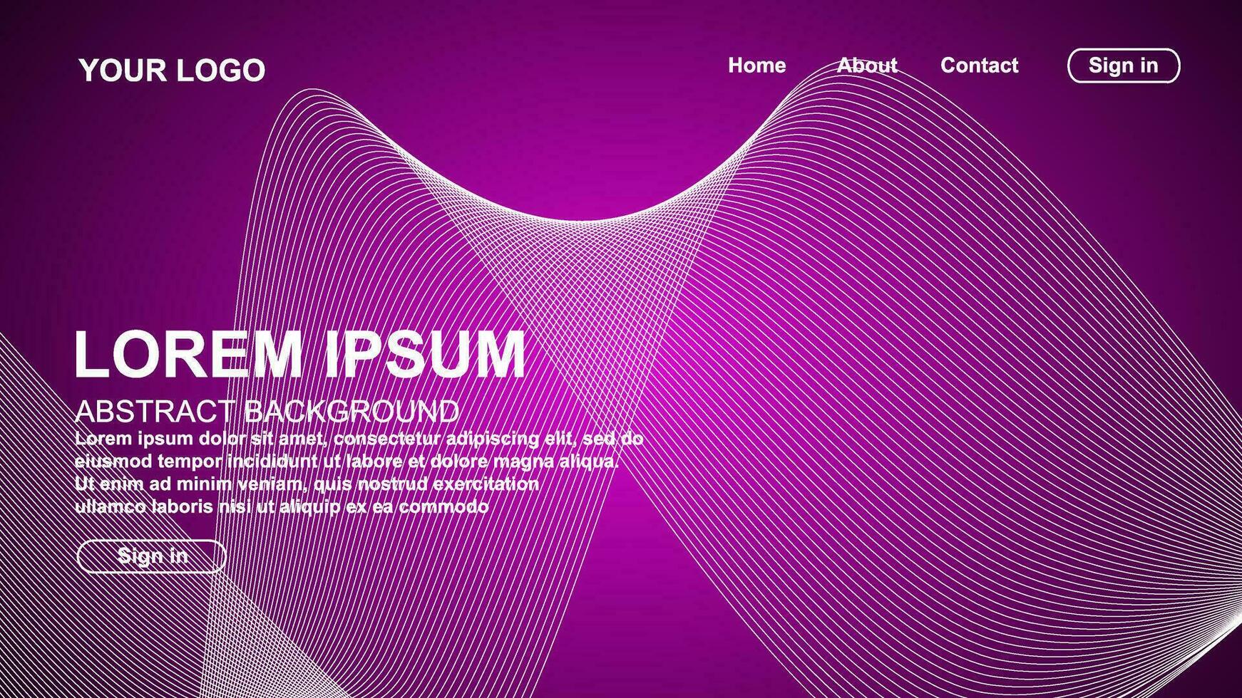 Abstract background modern design. Landing Page. Template for website or app. Vector. vector