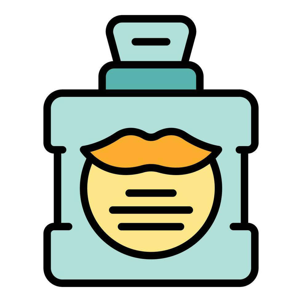 Barber shampoo icon vector flat