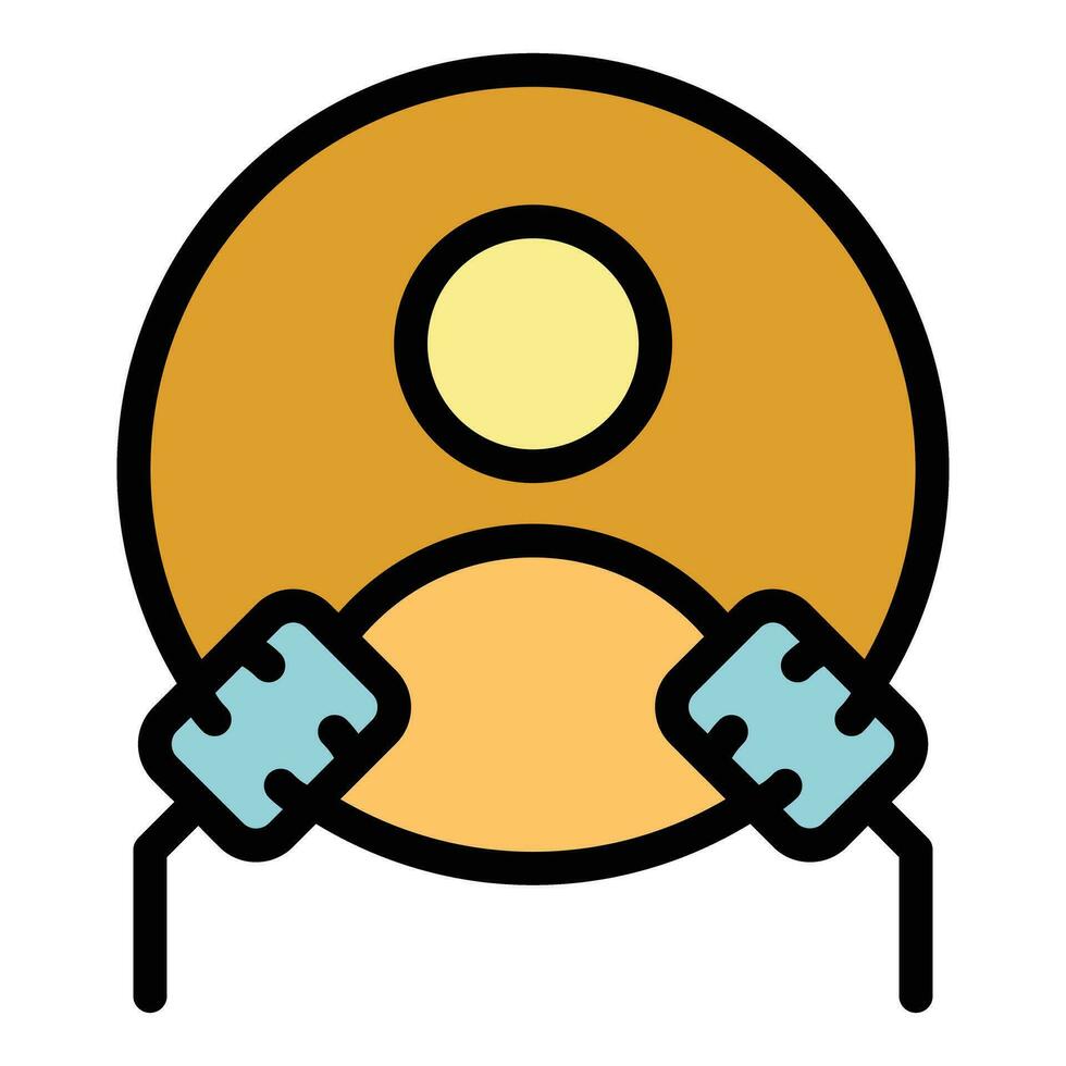 Online voting icon vector flat
