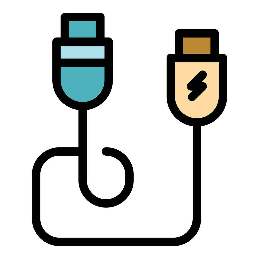 Cable network icon vector flat