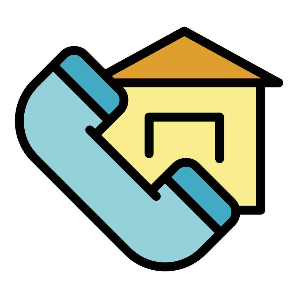 Home call icon vector flat