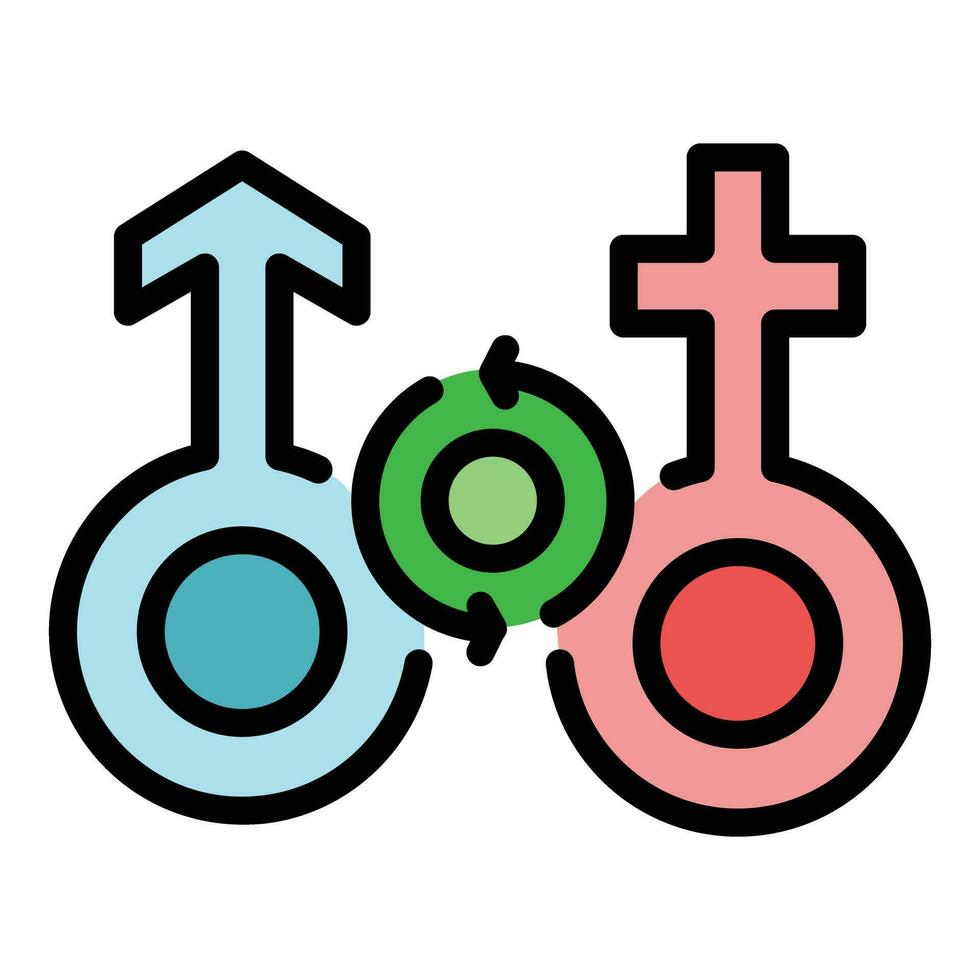 Gender advice icon vector flat