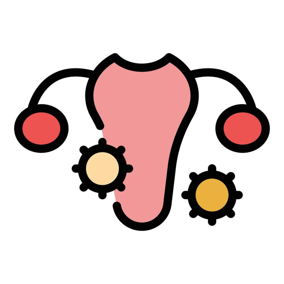 Female sex education icon vector flat