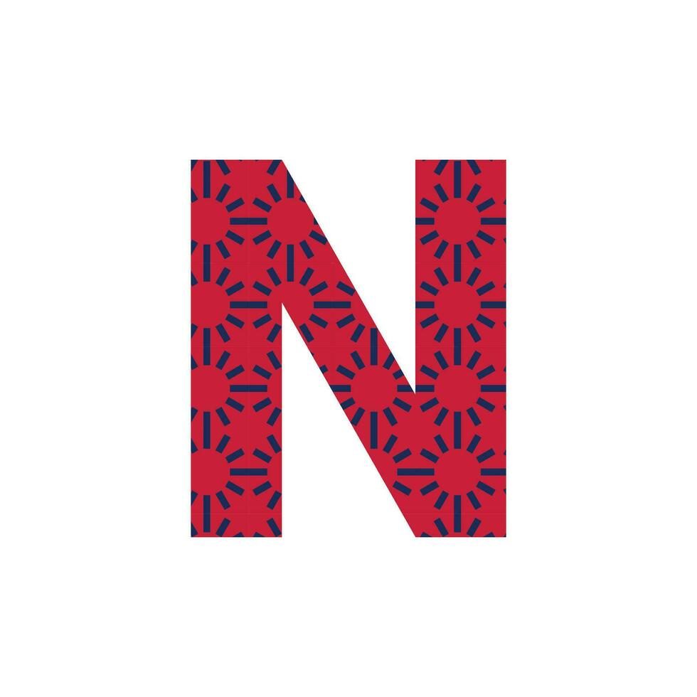 N letter logo or n text logo and n word logo design. vector